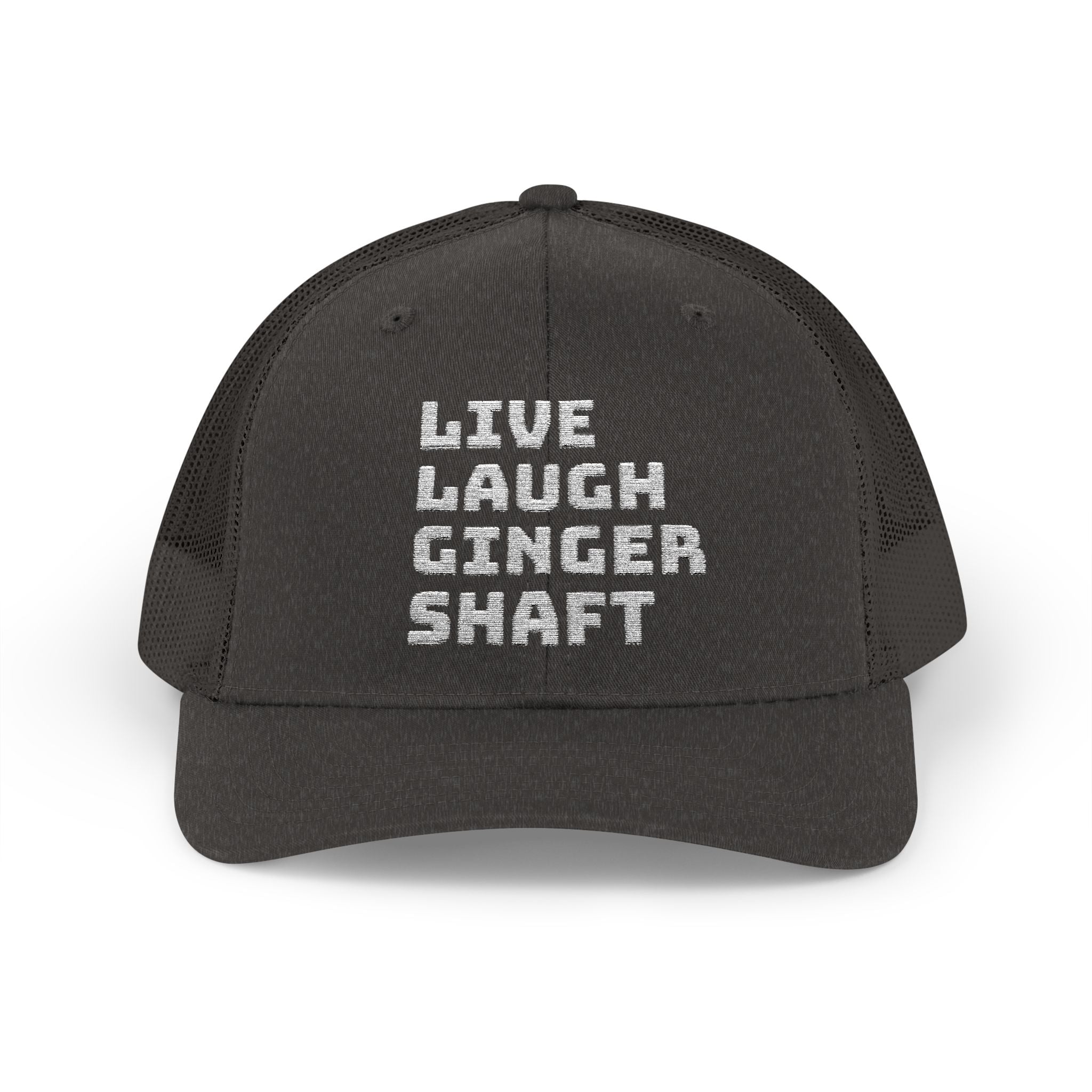 Live Laugh Ginger Shaft Snapback Trucker Cap