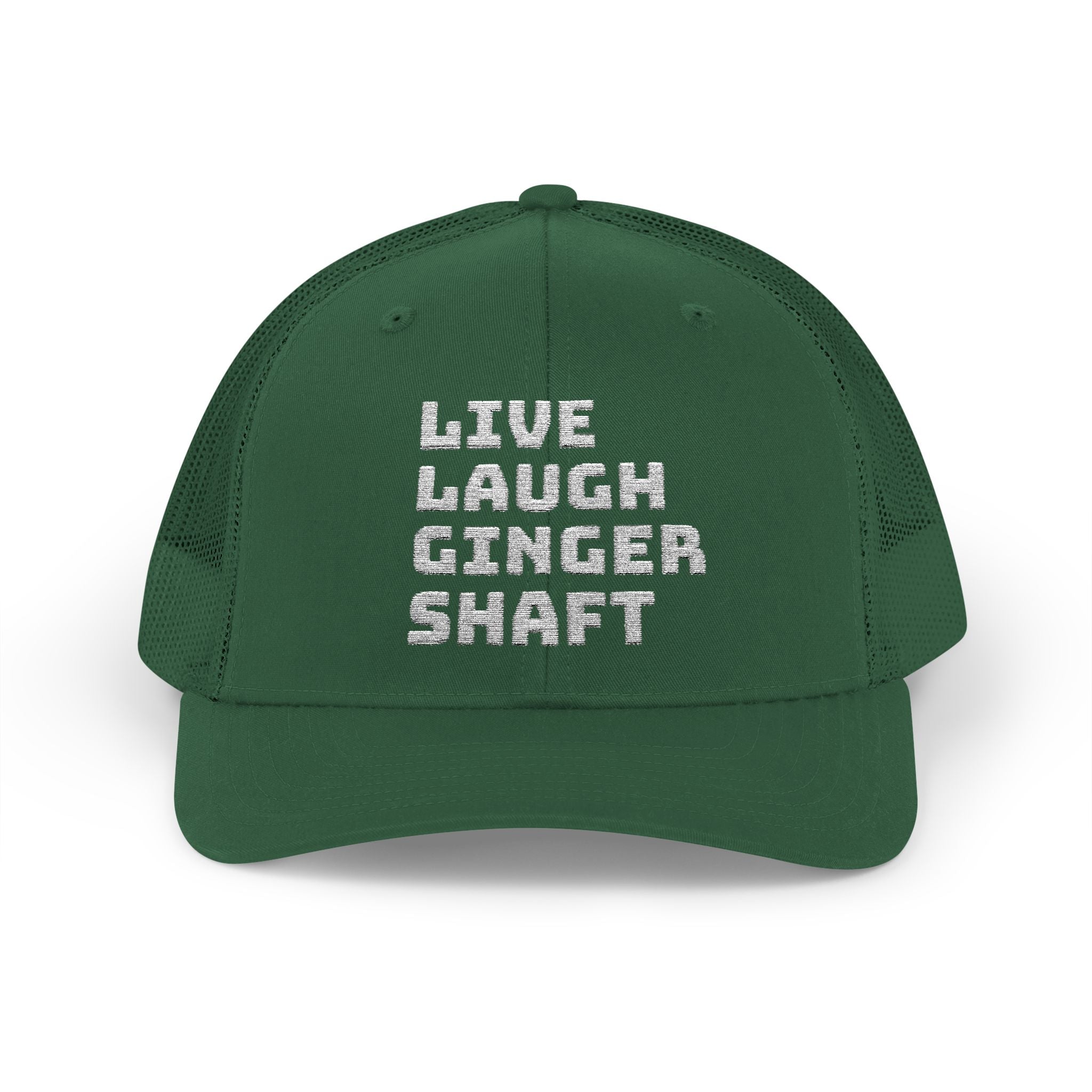 Live Laugh Ginger Shaft Snapback Trucker Cap