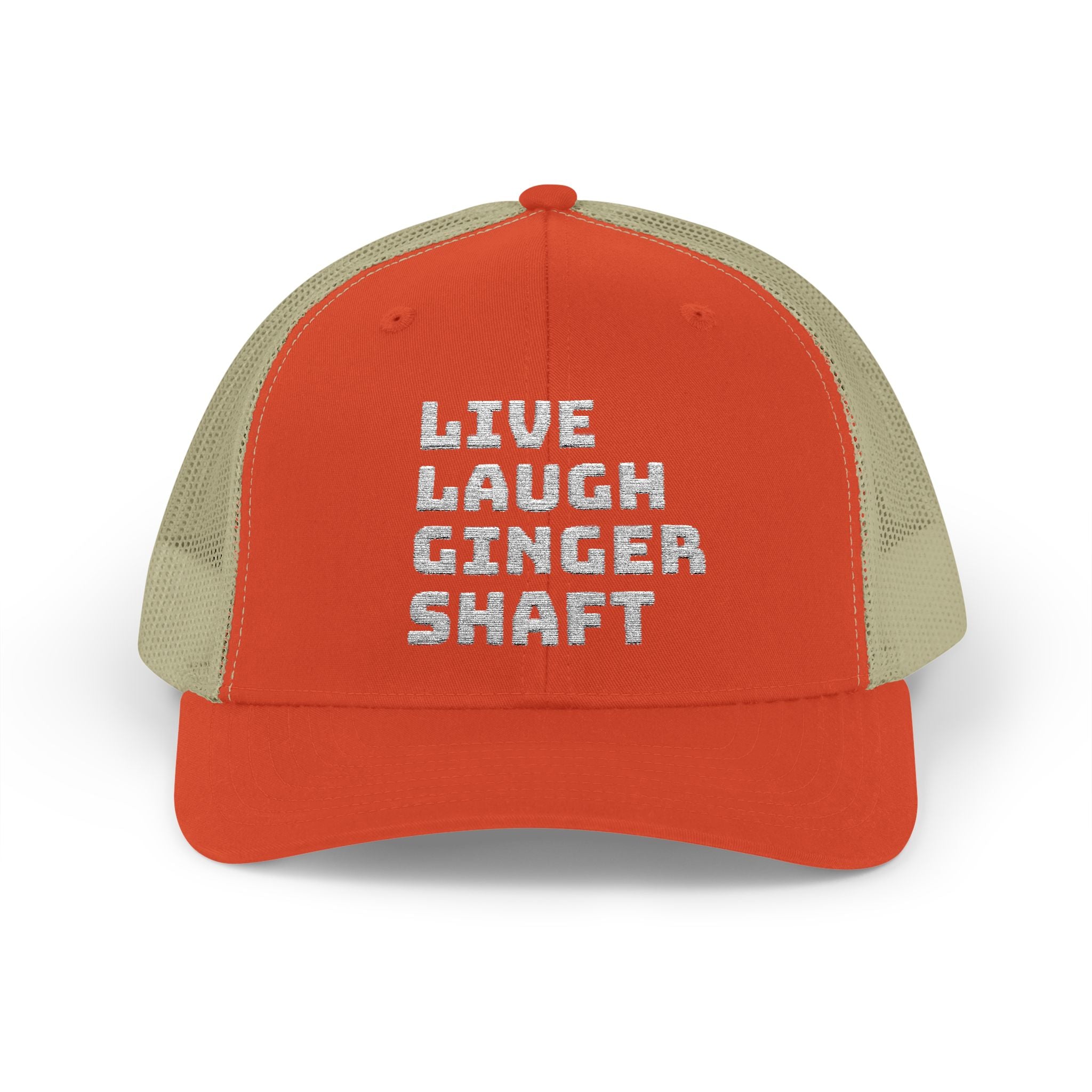 Live Laugh Ginger Shaft Snapback Trucker Cap