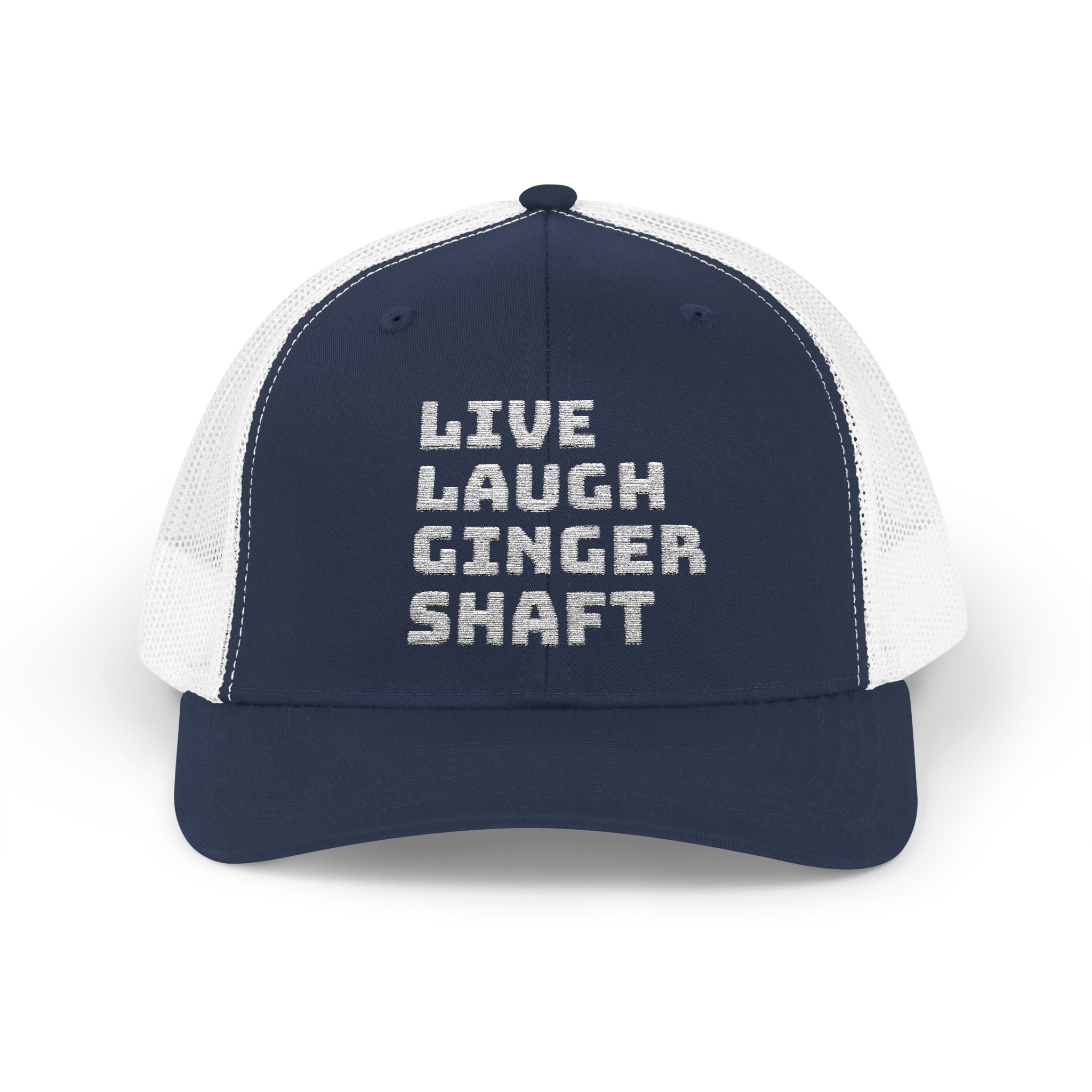 Live Laugh Ginger Shaft Snapback Trucker Cap