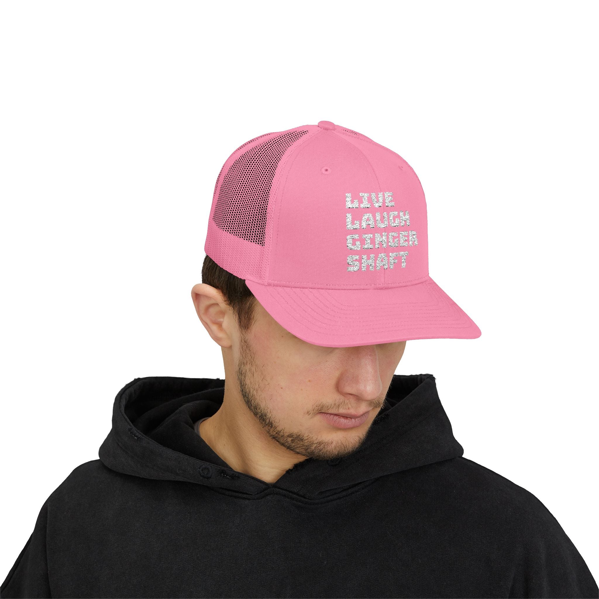 Live Laugh Ginger Shaft Snapback Trucker Cap