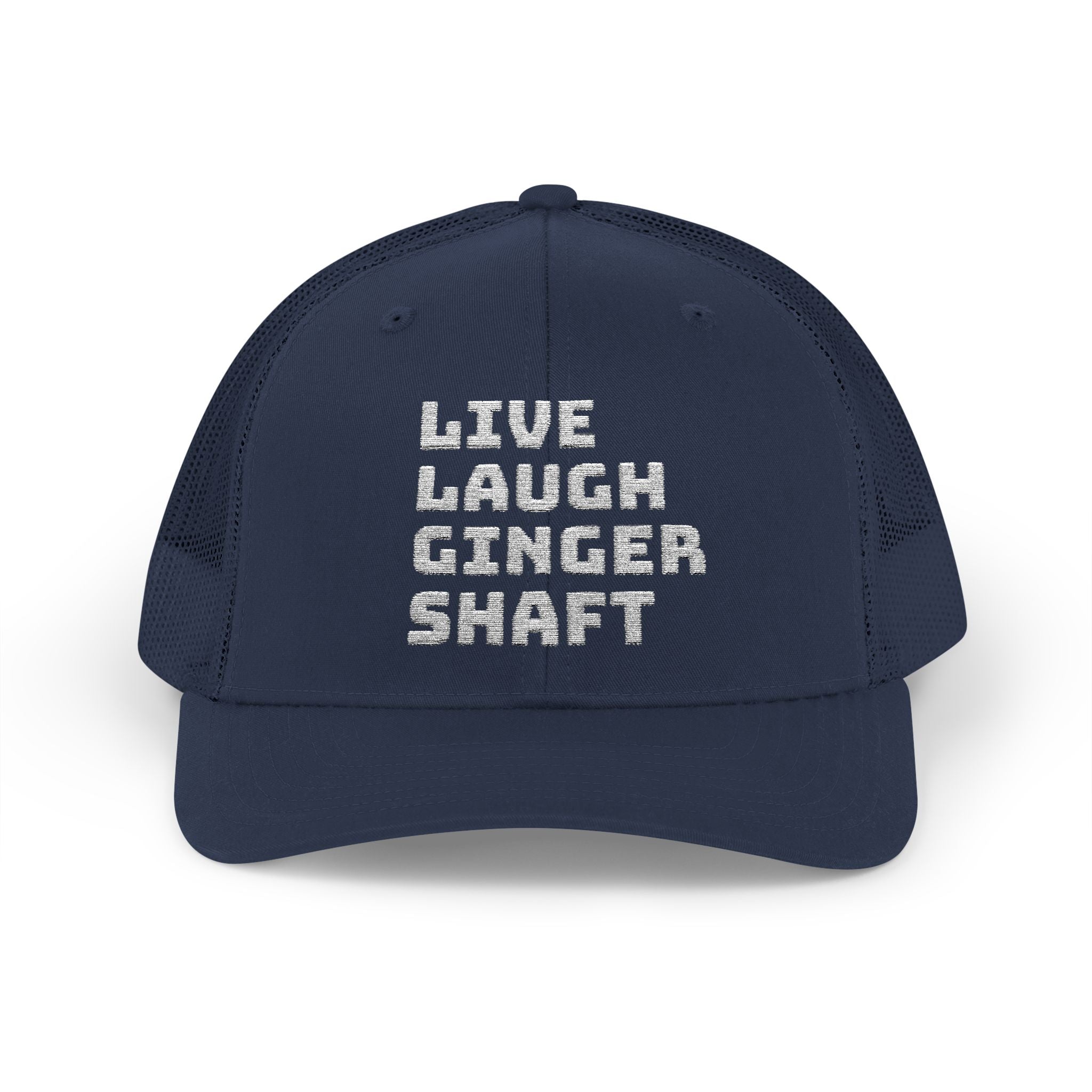 Live Laugh Ginger Shaft Snapback Trucker Cap