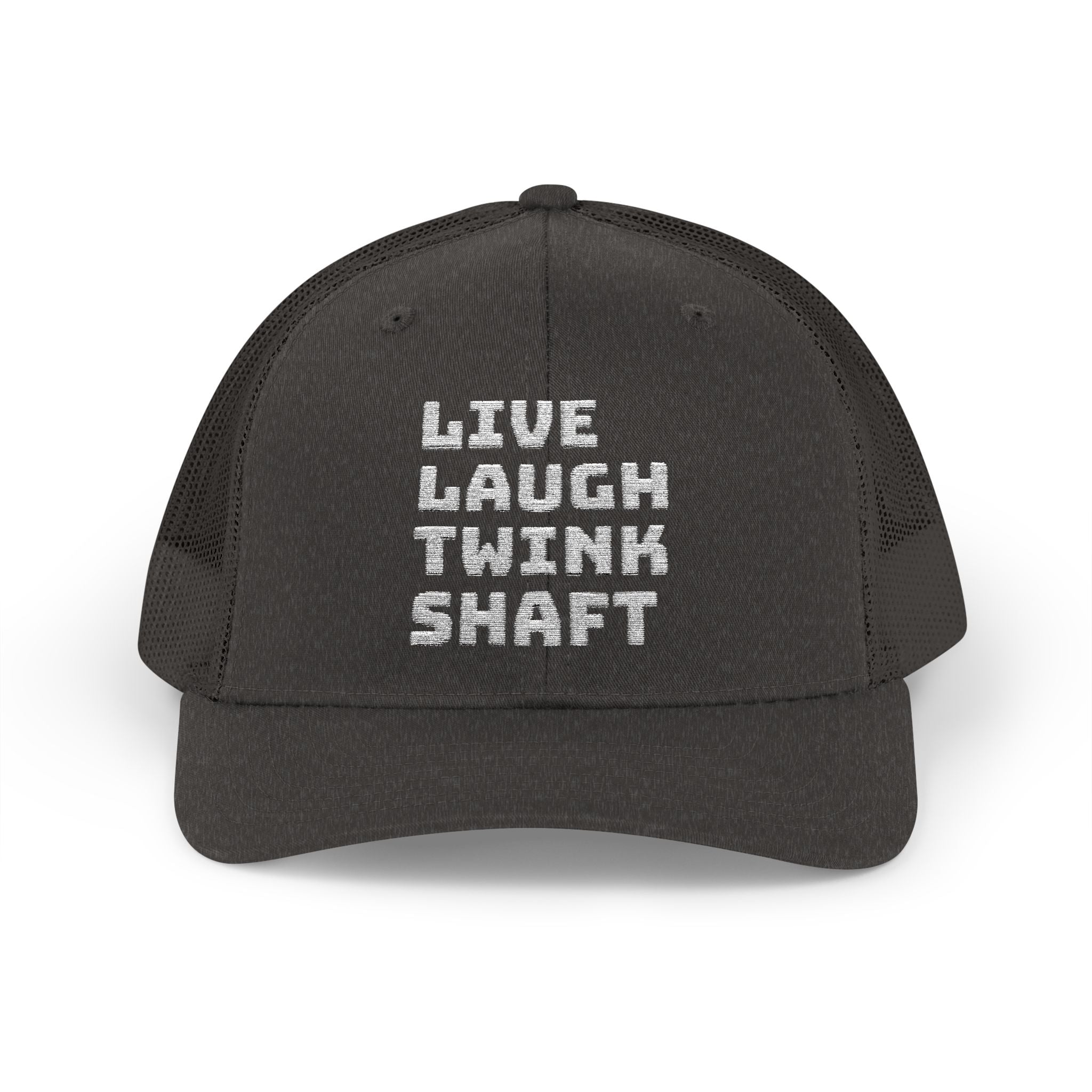 Live Laugh Twink Shaft Snapback Trucker Cap