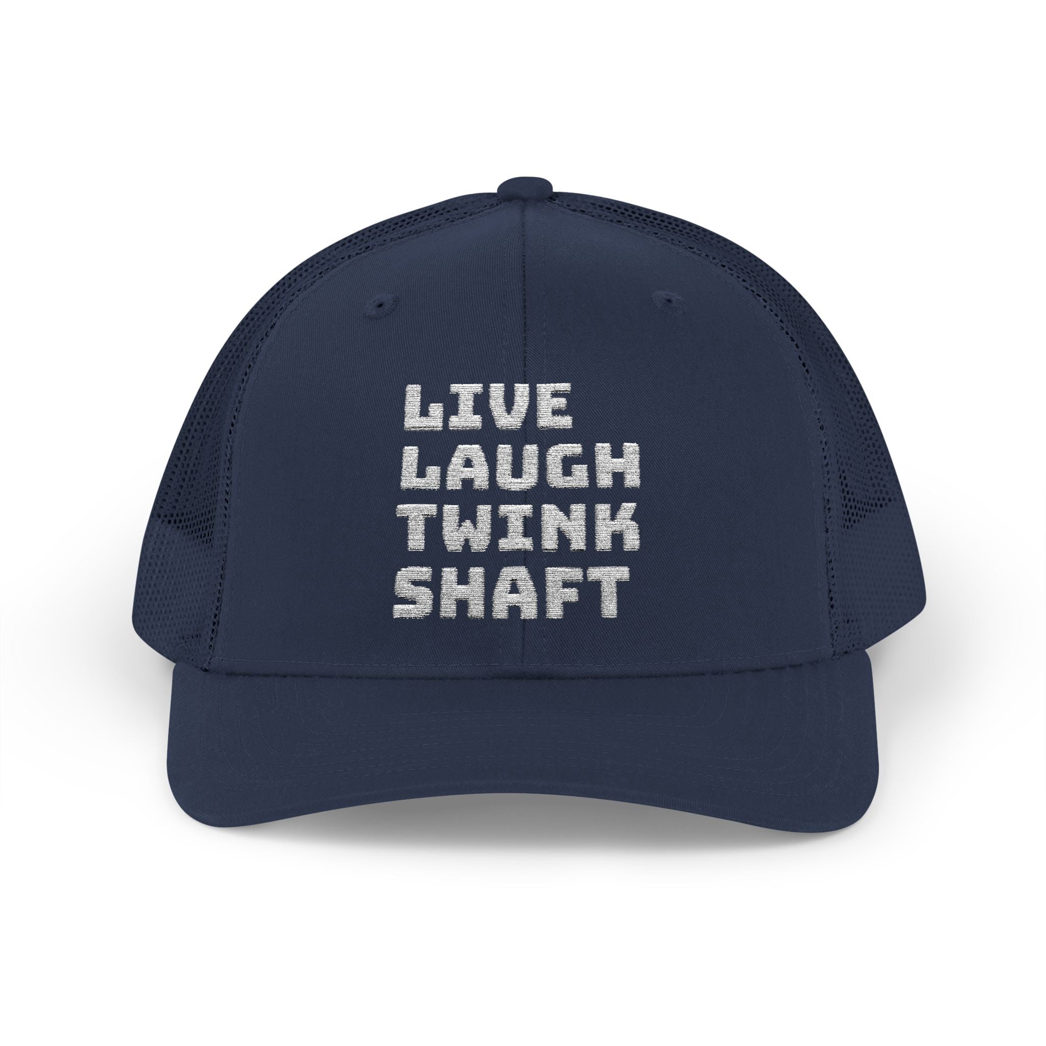Live Laugh Twink Shaft Snapback Trucker Cap