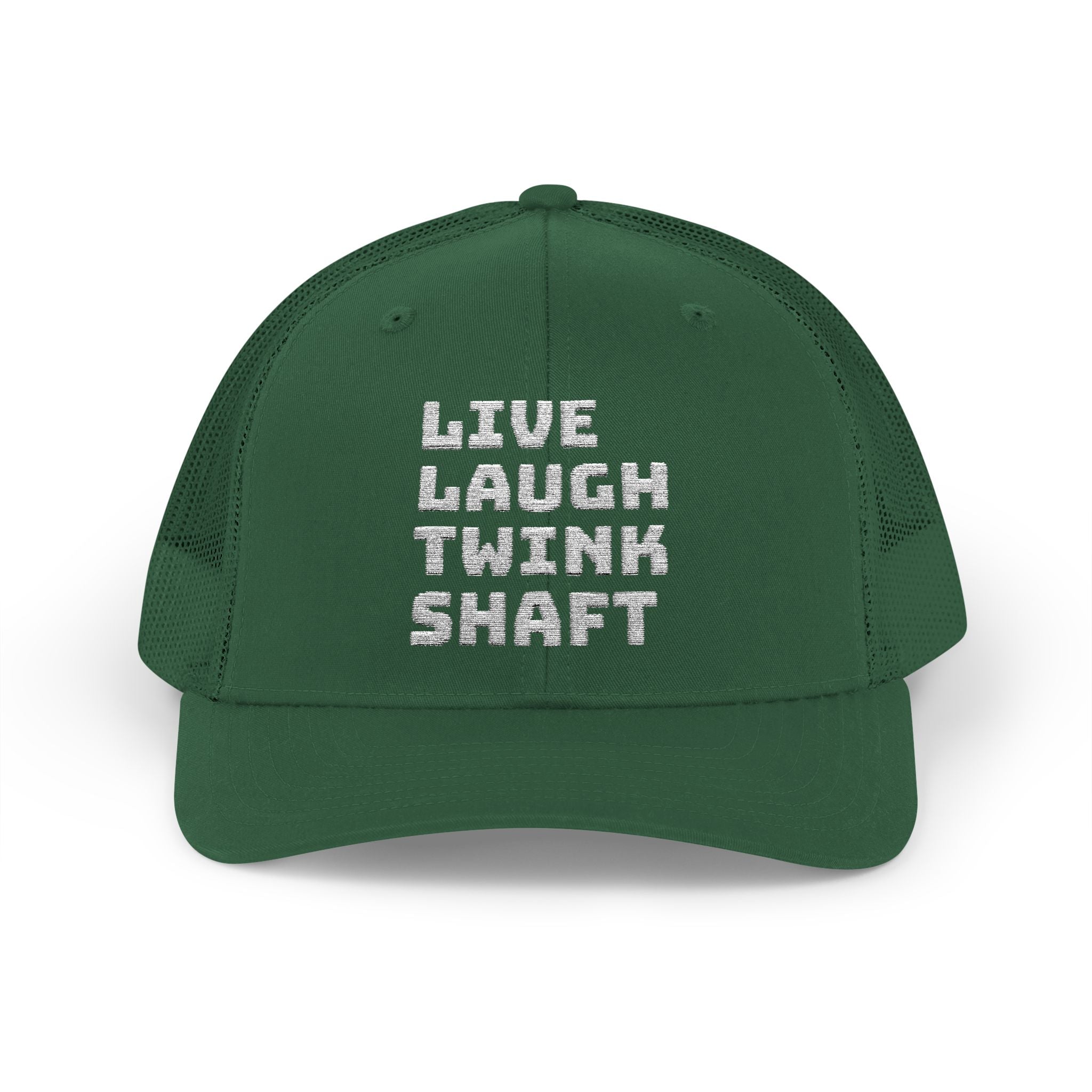 Live Laugh Twink Shaft Snapback Trucker Cap