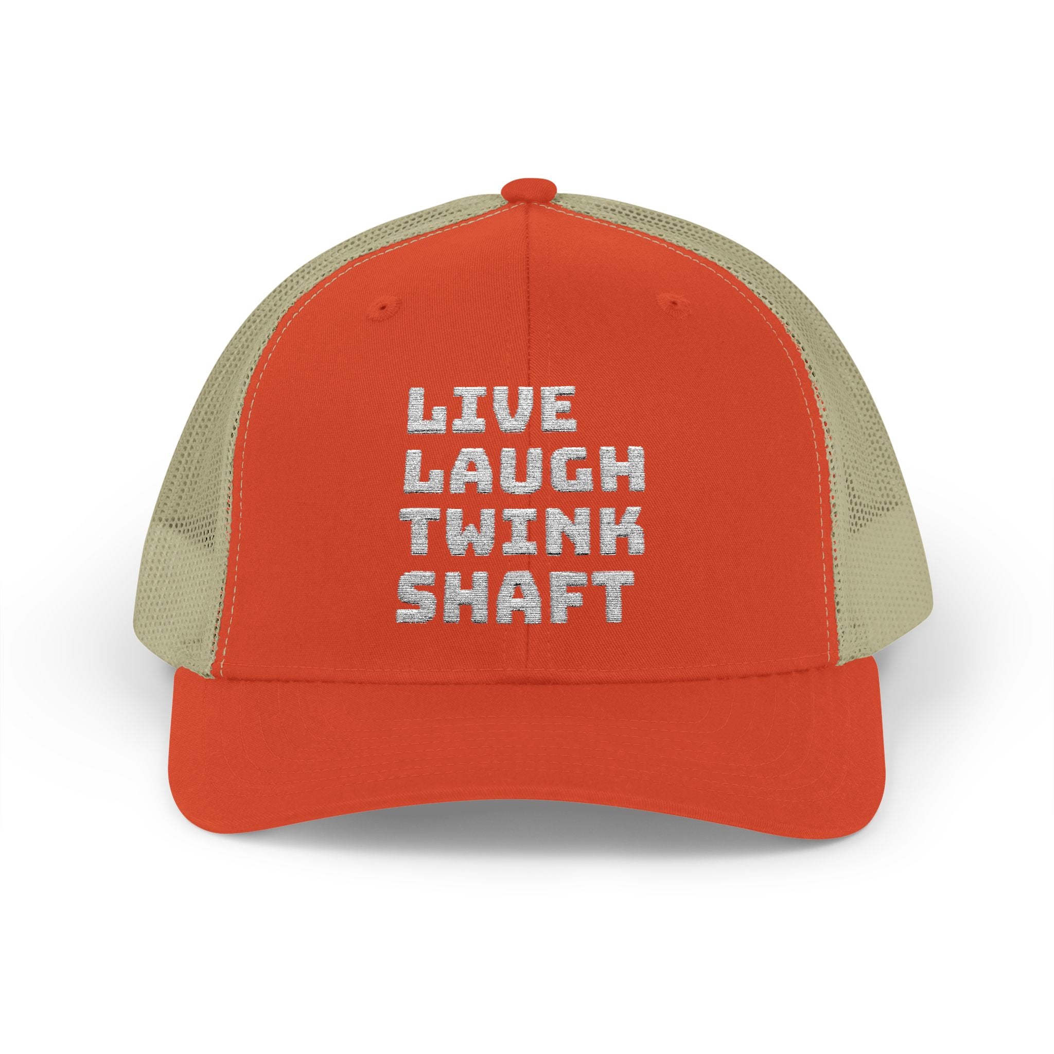 Live Laugh Twink Shaft Snapback Trucker Cap